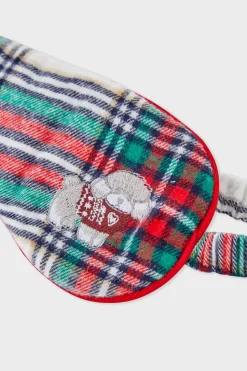 Antifaz estampado de algodón