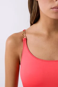 Bañador con detalles de joyería