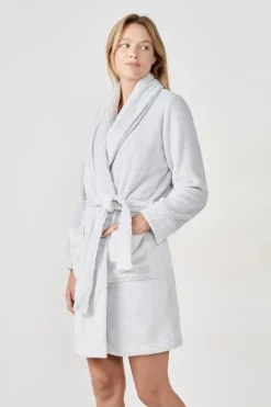 Bata efecto terciopelo