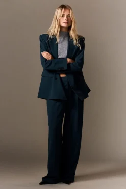 Blazer con cierre cruzado