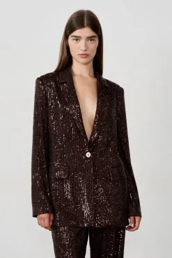 Blazer de lentejuelas