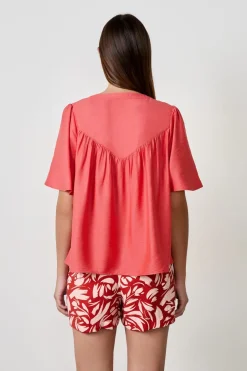 Blusa de manga corta