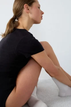 Body de algodón de manga corta