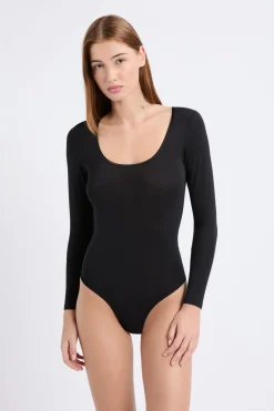 Body de malla térmica de manga larga