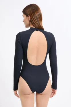 Body de manga larga con espalda descubierta