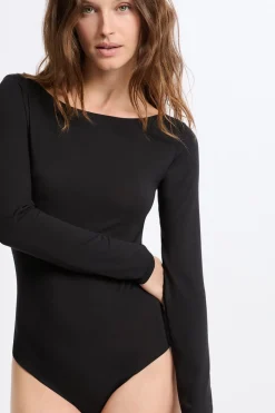 Body de manga larga de punto térmico