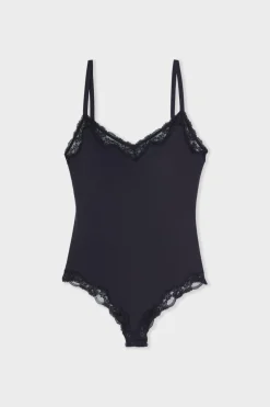 Body de microfibra y encaje