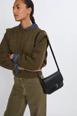 Bolso de cuero estampado