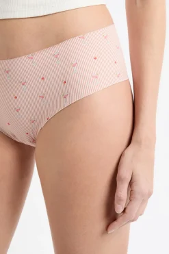 Braga brasileña de microfibra sin costuras con estampado