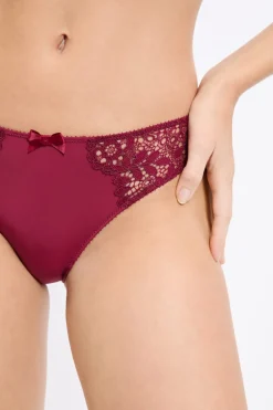 Braga brasileña de microfibra y encaje