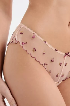 Braga brasileña de tul estampado