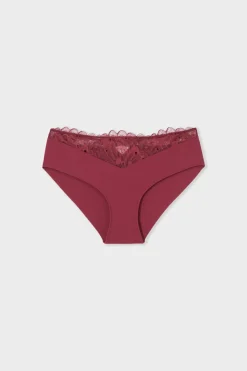 Braga culotte con detalles de encaje