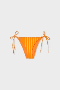 Braga de bikini a rayas con lazada