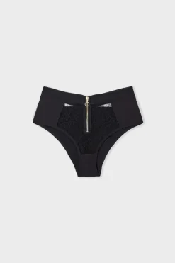 Braga de cintura alta de encaje