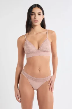 Braga de encaje y microfibra