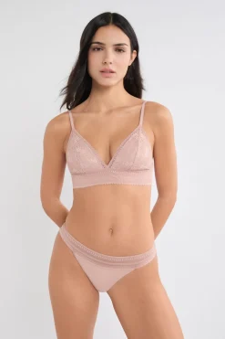 Braga de encaje y microfibra