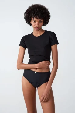 Braga menstrual de cintura alta - Flujo medio