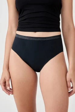 Braga menstrual de cintura alta - Flujo abundante