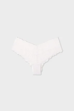 Braguita brasileña en V de encaje