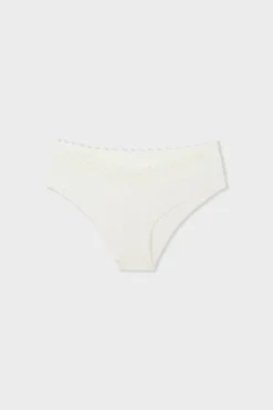 Braguita brasileña en V de microfibra y encaje