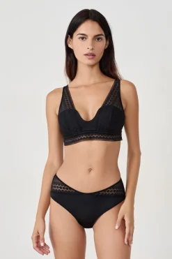 Braguita culotte con detalle de encaje