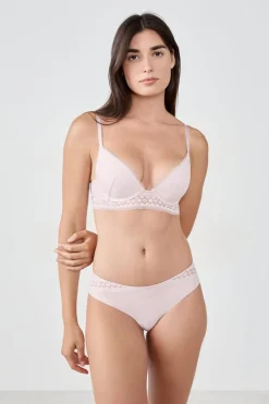 Braguita culotte con detalle de encaje