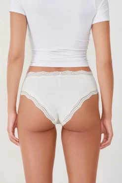 Braguita culotte de microfibra con cordones