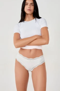 Braguita culotte de microfibra con cordones