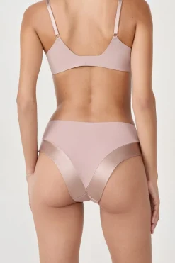 Braguita culotte de microfibra satinada