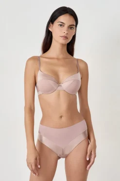 Braguita culotte de microfibra satinada