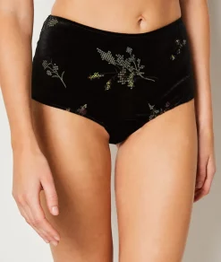 Braguita culotte de terciopelo bordado