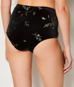 Braguita culotte de terciopelo bordado