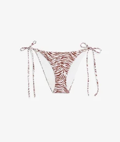 Braguita de bikini de tirantes con estampado de cebra