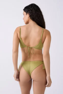 Braguita de bikini tejido brillante
