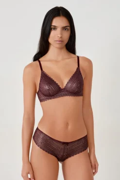 Braguita de encaje con efecto brillante