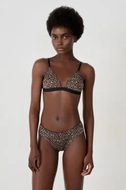 Braguita hipster de tul leopardo