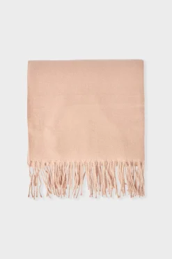 Bufanda estampada con flecos