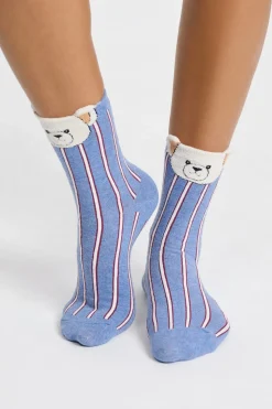 Calcetines acanalados con motivos