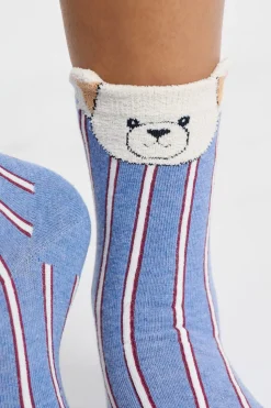 Calcetines acanalados con motivos