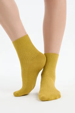 Calcetines brillantes con algodón