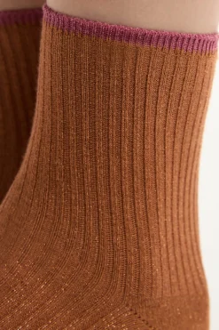 Calcetines brillantes con algodón