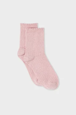 Calcetines brillantes con algodón