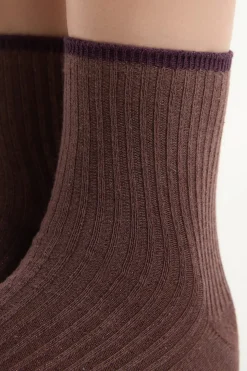 Calcetines brillantes con algodón