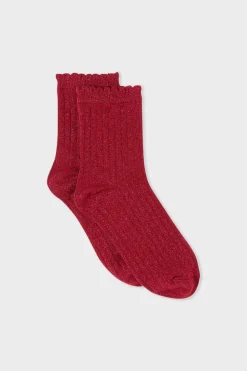 Calcetines brillantes con algodón