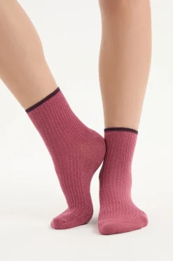 Calcetines brillantes con algodón