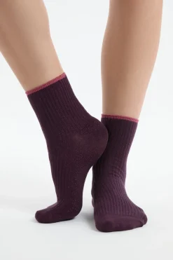 Calcetines brillantes con algodón