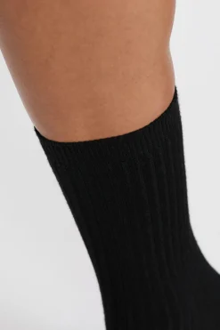 Calcetines con efecto acanalado