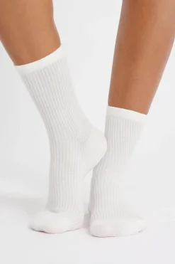 Calcetines con efecto acanalado