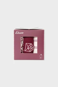 Calcetines estampados con algodón