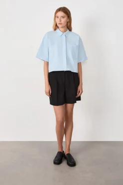 Camisa de manga corta de algodón